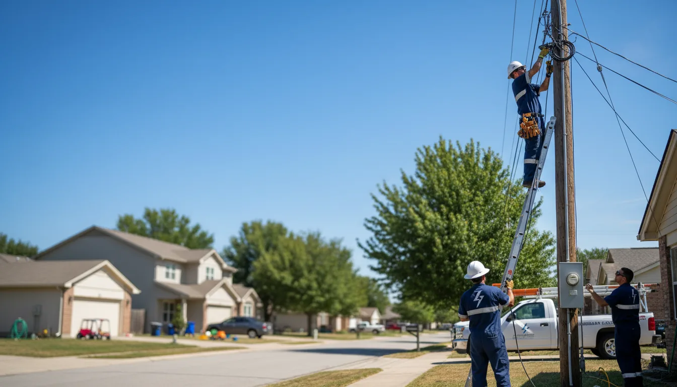 Residential electrician providing installation services in Starks, LA